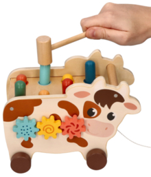 Pull along acivity cow